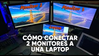 Como usar DOIS MONITORES EM UM NOTEBOOK  dois monitores externos no ACER NITRO 5 AN51555705U [upl. by Atsahs]