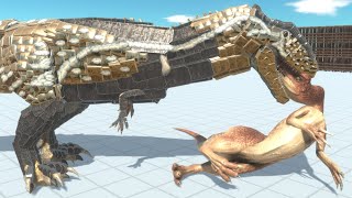 Carcharodontosaurus vs ALL UNITS ARBS Animal Revolt Battle Simulator [upl. by Winton]