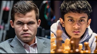 Nihal Sarin beats Magnus Carlsen with sublime positional play  Carlsen vs Challengers event [upl. by Yleek]