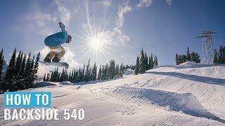 How To Backside 540 On A Snowboard [upl. by Aciras]