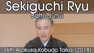 Sekiguchi Ryu Batto Jutsu  36th Asakusa Kobudo Taikai 2018 [upl. by Andras748]