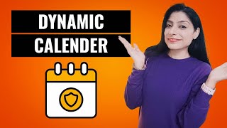 Boost Productivity With A Dynamic Calendar In Excel 📅 excel dynamicalendar [upl. by Enimzzaj]