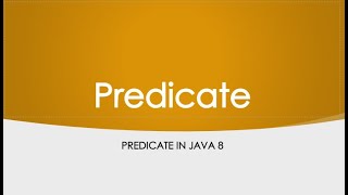 Java 8 Predicate isEqual example 5 [upl. by Barbabra11]