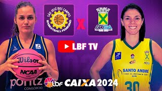 PONTZ SÃO JOSÉ x SANTO ANDRÉ  AO VIVO l LBF CAIXA 2024  LIGA DE BASQUETE FEMININO [upl. by Yrahcaz927]