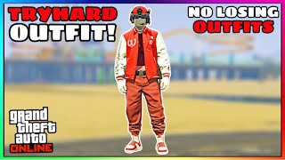 Easy Red Joggers Invisible Torso Glitch eCola Tryhard Modded Outfit No Transfer GTA Online [upl. by Einegue591]