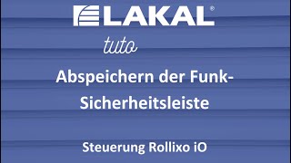 Abspeichern der Funk Sicherheitsleiste  Steuerung Rollixo iO [upl. by Pippo]