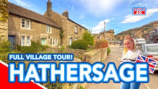 HATHERSAGE  Tour of Hathersage in the Derbyshire Dales Peak District Village in 4K [upl. by Ellerret]