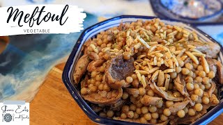 Meftoul with Chicken  Meftoul  Maftoul  المفتول الفلسطيني  couscous [upl. by Nirroc844]