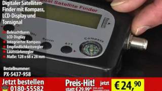 Digitaler SatellitenFinder mit Kompass LCDDisplay und Tonsignal [upl. by Muriah]