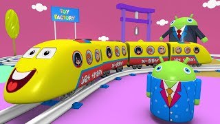 Kids Videos for Kids Trains for kids Cartoon Cartoon  Toy Factory  Train Cartoon Jcb cartoon [upl. by Frierson]