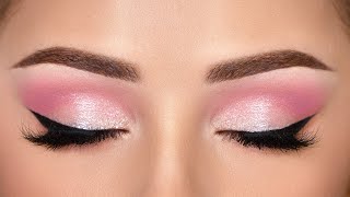 QUICK amp EASY Pink Smokey Eye Makeup Tutorial [upl. by Enert452]