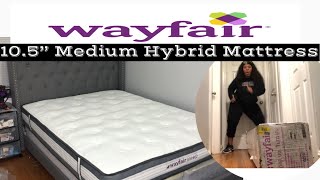 Unboxing Mattress from WAYFAIR Matress in a BOX [upl. by Yentruocal175]