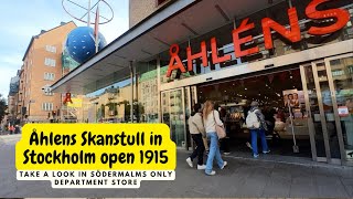 Åhlens from 1915 Department store in Skanstull Stockholm Sweden is one of oldest department stores [upl. by Ginder836]