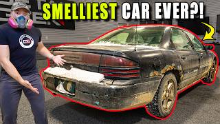 Cleaning The SMELLIEST Car Ever  First Detail in 26 Years  Car Detailing Restoration [upl. by Corkhill970]