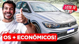 10 CARROS MAIS ECONÔMICOS PARA COMPRAR AINDA EM 2024 [upl. by Prowel]