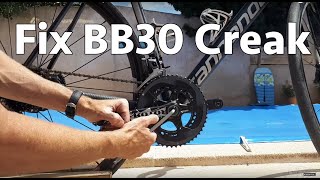 How to fix a creaking Bottom Bracket BB30 CAAD12 [upl. by Itnaihc]