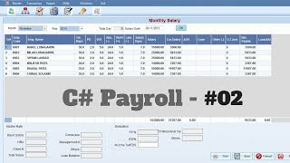 C  Mini Payroll Application  02  Make Own Payroll Software [upl. by Eelam523]