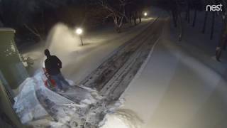 Hitting 8quot of snow with my Ariens 28 SHO snowblower  time lapse [upl. by Leonelle156]