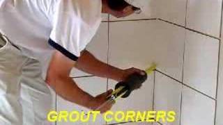 The Grout Gun Video  How to Grout Tile [upl. by Hamal262]