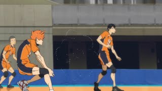 Haikyu To the Top  Hinata Shoyo PERFECT DIG  Thinks Like a Libero Hinata  Karasuno vs Inarizaki [upl. by Schultz]