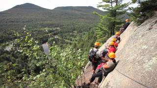 Via ferrata du Diable au parc national du MontTremblant  Sépaq [upl. by Carline215]