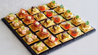 5 Canapés Fáciles y Deliciosos para Navidad 🎄 Ideas Creativas y Rápidas  DarixLAB [upl. by Fiorenze]