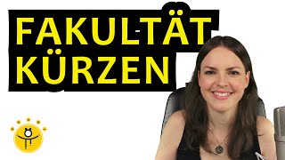 FAKULTÄT kürzen – Beispiel berechnen Rechenregeln Fakultäten einfach erklärt [upl. by Nilkoorb]