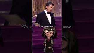 Edna Mode amp Pierce Brosnan Present Best Costume Design at the 77th Oscars [upl. by Payne]