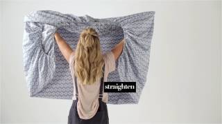 How To Fold A Fitted Sheet  Linen House [upl. by Roter323]