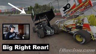 This Slider Was Not Clear iRacing 410s at Eldora [upl. by Adnawahs]