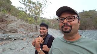 Leopard के Pugmark मिले। Leopardess Pugmarks Found At Forest Hike । Trekking In Leopard Territory [upl. by Amimej]