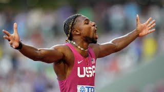 NOAH LYLES WINS 100M WORLD CHAMPIONSHIP 🇺🇸 [upl. by Aziaf]