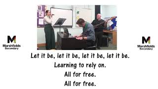 Welcome to Marshfields School Channel  Let it Be cover [upl. by Attekram]