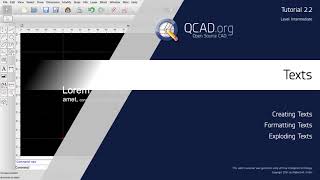 QCAD  22 Texts [upl. by Assehc]