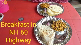 Breakfast NH 60 Highway  Breakfast time Roti amp Egg Tarka [upl. by Fariss]