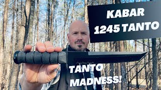 The KABAR 1245 Black Tanto  Three Key Features [upl. by Akcebar]