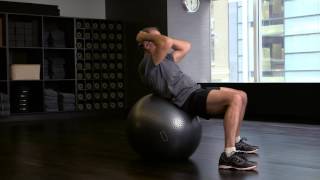 Exercise Ball SitUps from The Grain Brain Whole Life Plan [upl. by Hoyt]