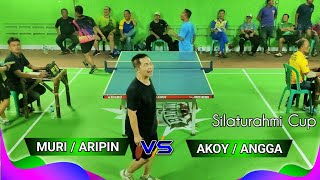 Akoy  Angga 🆚 Muri  Aripin Table Tennis Championship Mens Double 2024 [upl. by Elleuqram]