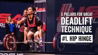 Deadlift Pillar 1  Hip Hinge  JTSstrengthcom [upl. by Florrie683]