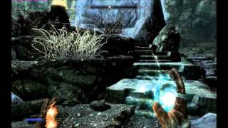 Skyrim Bleak Falls Barrow Boss Fight [upl. by Sivrup]