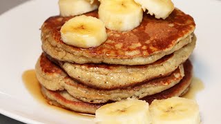 Pancakes de Avena y Banano Esponjosos  Receta Fácil y Nutritiva [upl. by Eibbor225]