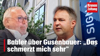 Babler über Gusenbauer „Das schmerzt mich sehr“  kronetv NEWS [upl. by Anaed]