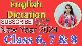 Dictation in English 54 for class 6 7 and 8th ll English Dictation ll Write dictation in English [upl. by Aikram]