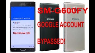 FRP REMOVE  Samsung On 7 pro SMG600FY 511 google account by pass without pc [upl. by Adrianna377]