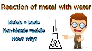 Reaction of metals group 1 and 2 with water metals basic  Nonmetals acidic  Knowledge academy [upl. by Eibrab54]