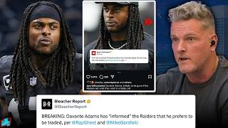 Davante Adams amp The Raiders Reportedly Both Want To Part Ways  Pat McAfee Reacts [upl. by Pandich835]