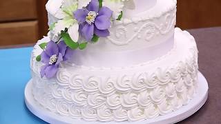 How To Make Your Own Buttercream Wedding Cake  Part 1  Global Sugar Art [upl. by Ybanrab317]