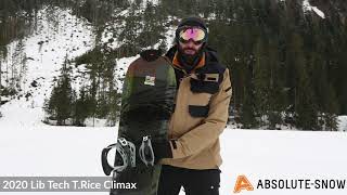 2019  2020  Lib Tech TRice Climax Snowboard  Video Review [upl. by Standish]