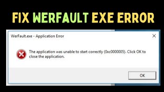 How to Fix Werfaultexe Error on Windows 1110 [upl. by Habeh]