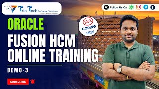 Oracle Fusion HCM Training  Oracle Fusion HCM Cloud  Oracle Fusion HCM Certification Demo3 [upl. by Melany]